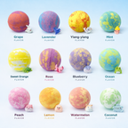 Surprise Toy Bath Bomb Set (12-Pack) | Colorful Kids Bath Fizzies with Hidden Toy