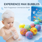 Surprise Toy Bath Bomb Set (12-Pack) | Colorful Kids Bath Fizzies with Hidden Toy